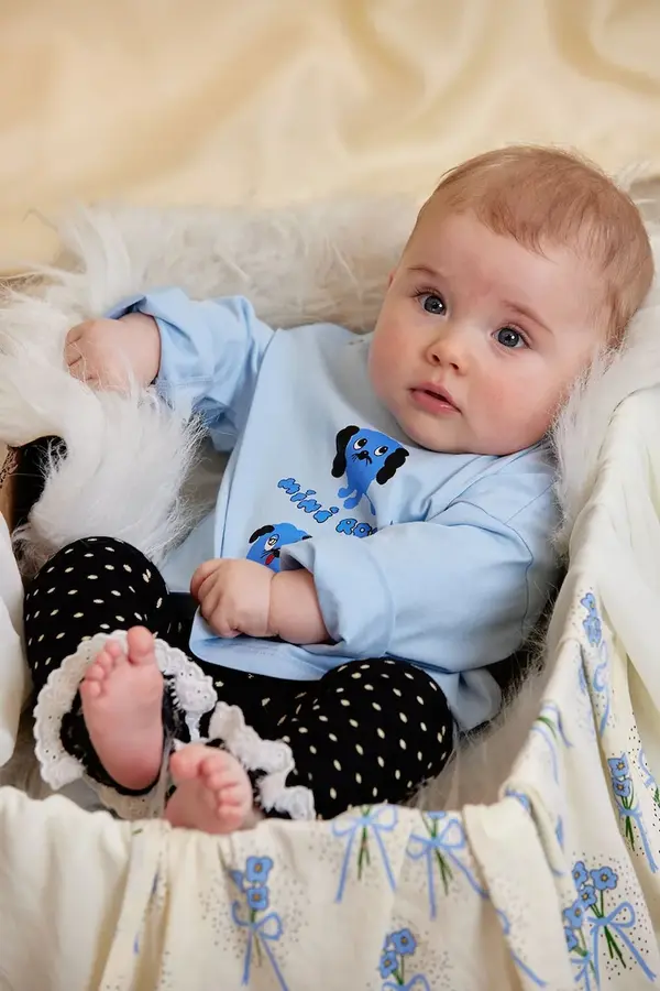 Mini Rodini Dječja pamučna majica dugih rukava Mini Rodini Doggie