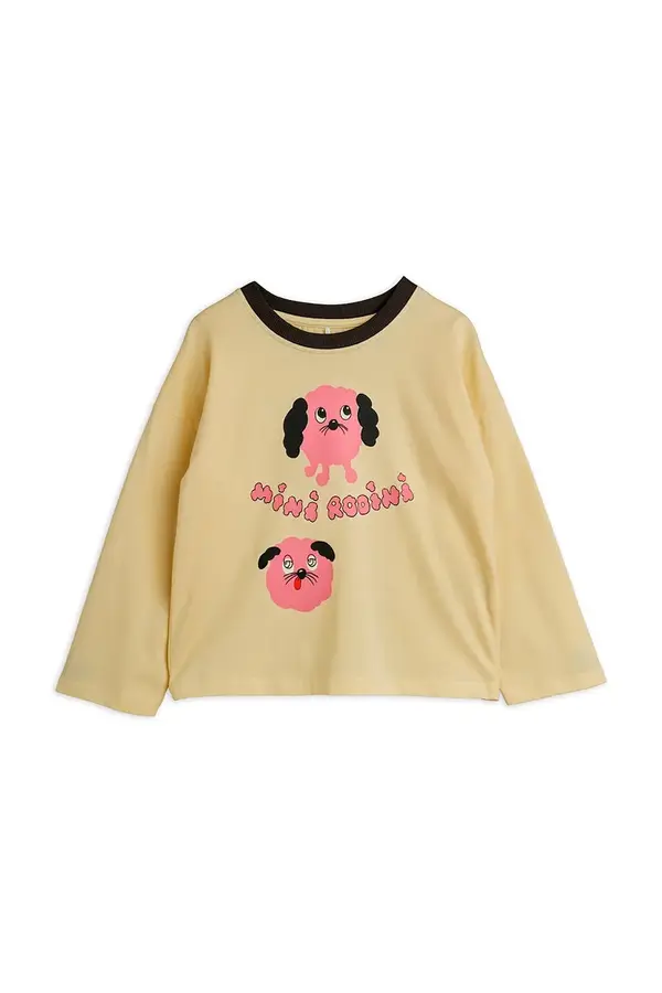 Mini Rodini Dječja pamučna majica dugih rukava Mini Rodini Doggie