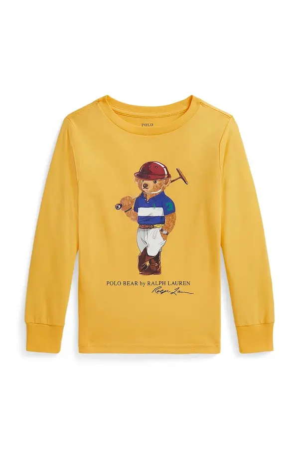 Polo Ralph Lauren Dječja pamučna majica dugih rukava Polo Ralph Lauren