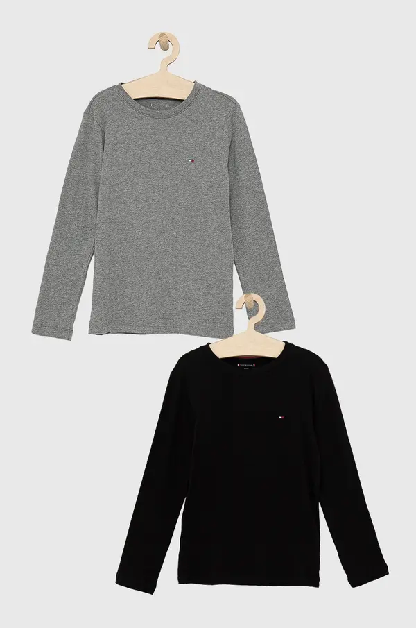 Tommy Hilfiger Dječja pamučna majica dugih rukava Tommy Hilfiger (2-pack)