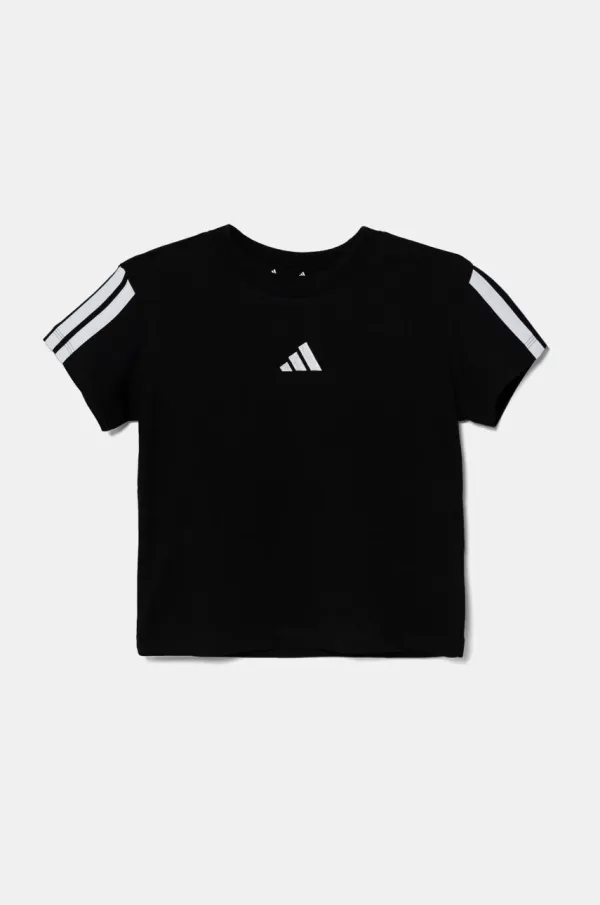 adidas Dječja pamučna majica kratkih rukava adidas boja: crna, JJ0946