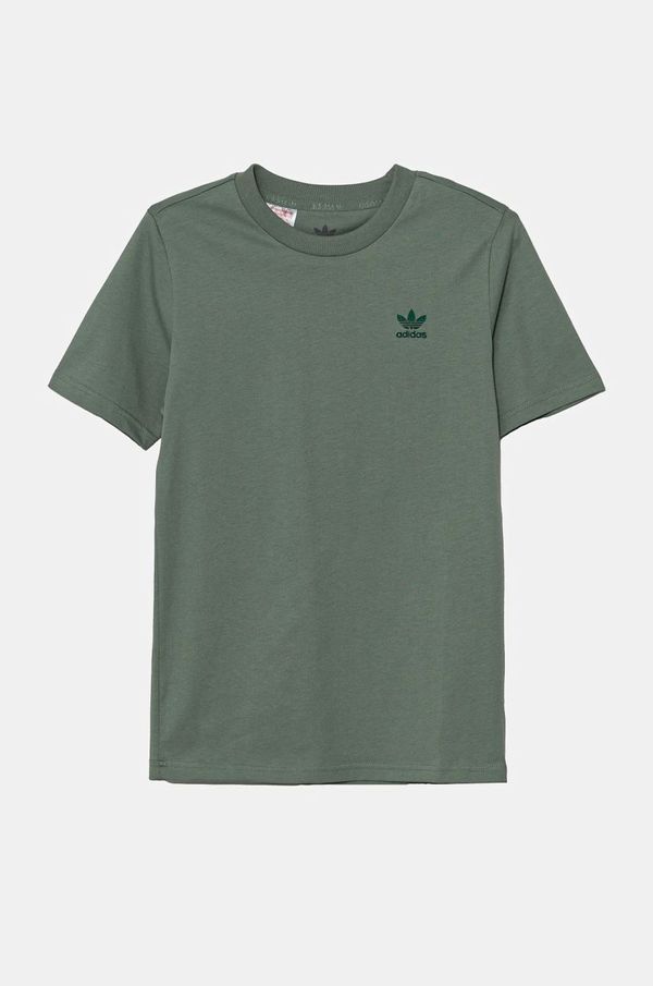 adidas Originals Dječja pamučna majica kratkih rukava adidas Originals boja: tirkizna, bez uzorka, JC8418