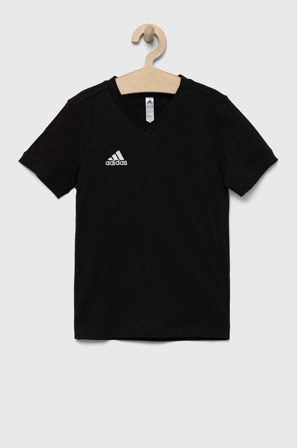 adidas Performance Dječja pamučna majica kratkih rukava adidas Performance ENT22 TEE Y boja: crna, s aplikacijom