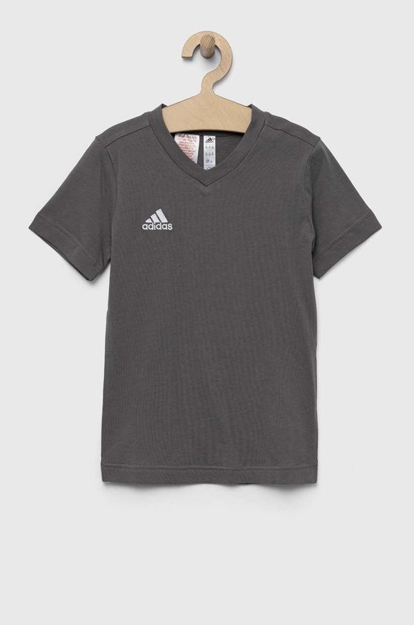 adidas Performance Dječja pamučna majica kratkih rukava adidas Performance ENT22 TEE Y boja: siva, s aplikacijom