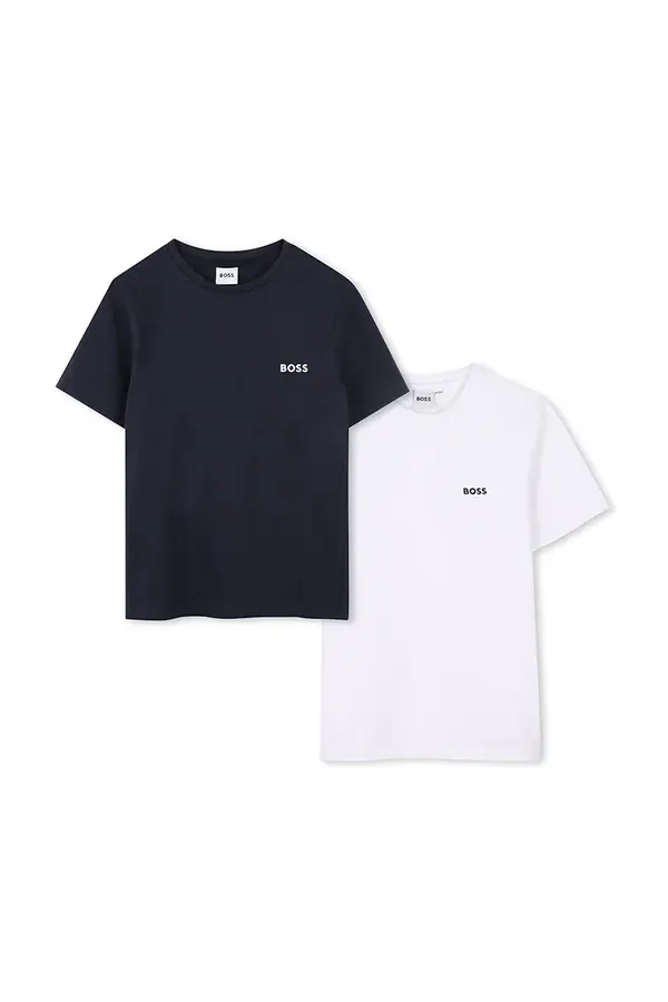 BOSS Dječja pamučna majica kratkih rukava BOSS 2-pack