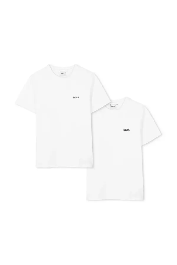 BOSS Dječja pamučna majica kratkih rukava BOSS 2-pack