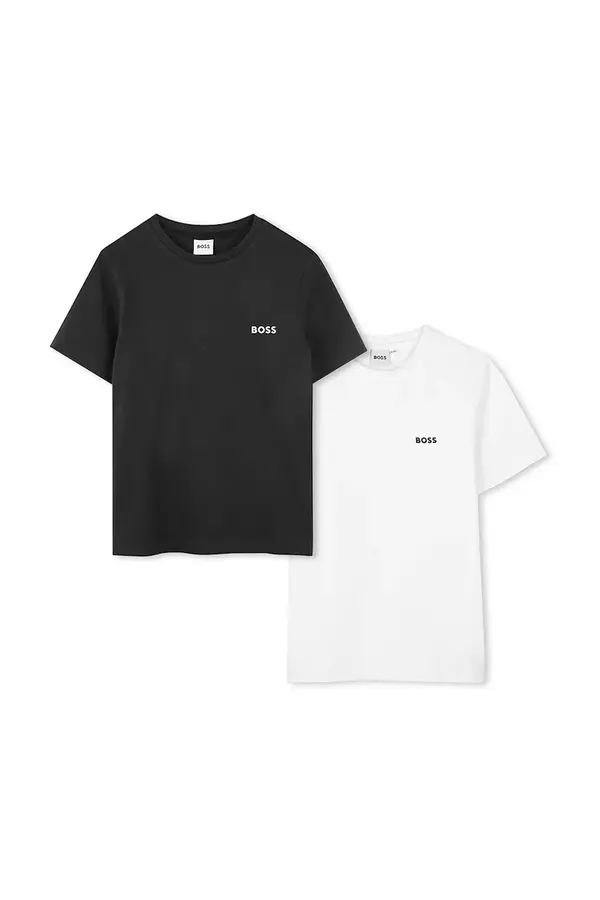 BOSS Dječja pamučna majica kratkih rukava BOSS 2-pack