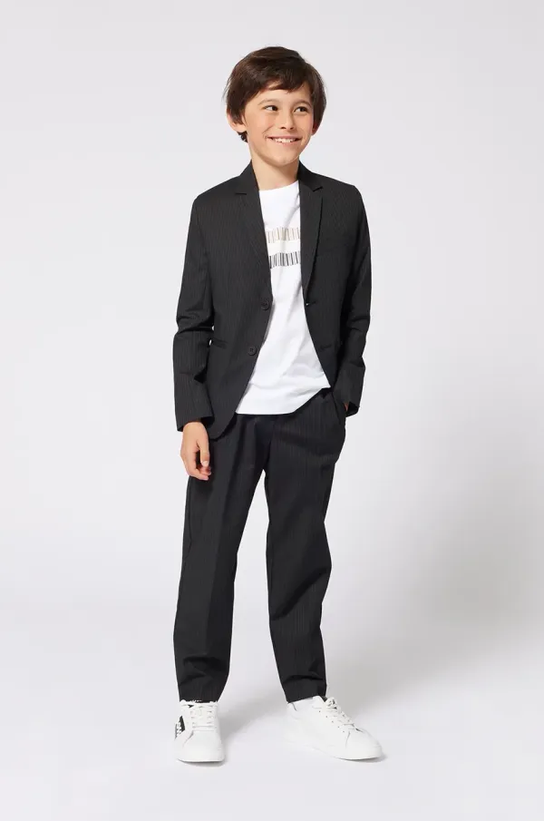 BOSS Dječja pamučna majica kratkih rukava BOSS boja: bijela, s tiskom, J52035