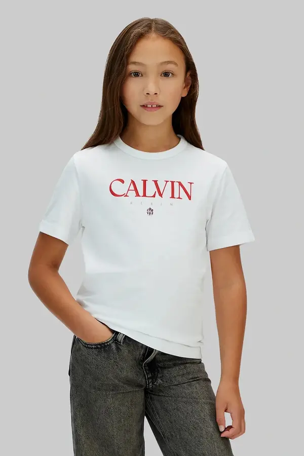 Calvin Klein Jeans Dječja pamučna majica kratkih rukava Calvin Klein Jeans