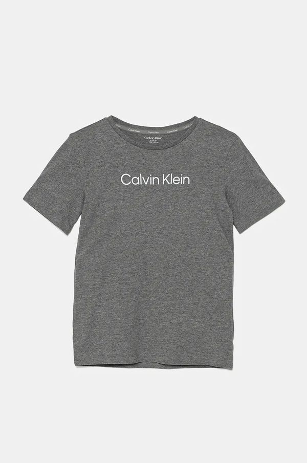 Calvin Klein Underwear Dječja pamučna majica kratkih rukava Calvin Klein Underwear 2-pack boja: siva, s tiskom, B70B700504