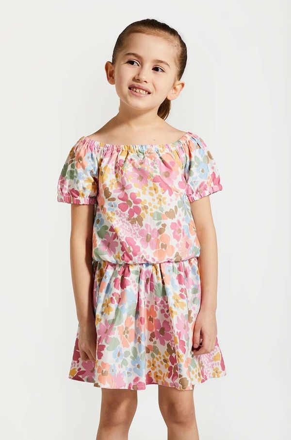 Coccodrillo Dječja pamučna majica kratkih rukava Coccodrillo boja: ružičasta