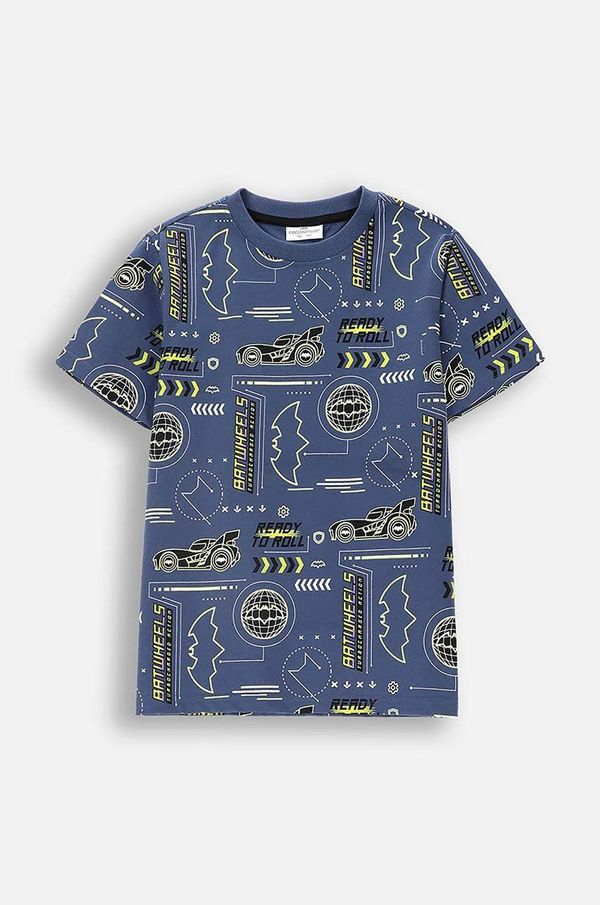 Coccodrillo Dječja pamučna majica kratkih rukava Coccodrillo boja: tamno plava, s uzorkom, LICENCE BOY WARNER BROS