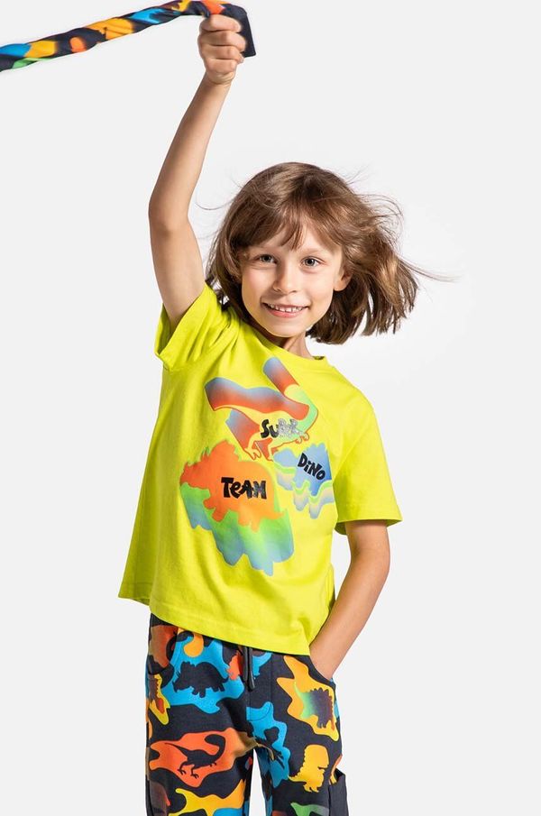 Coccodrillo Dječja pamučna majica kratkih rukava Coccodrillo boja: zelena, s tiskom, DIGITAL BOY KIDS