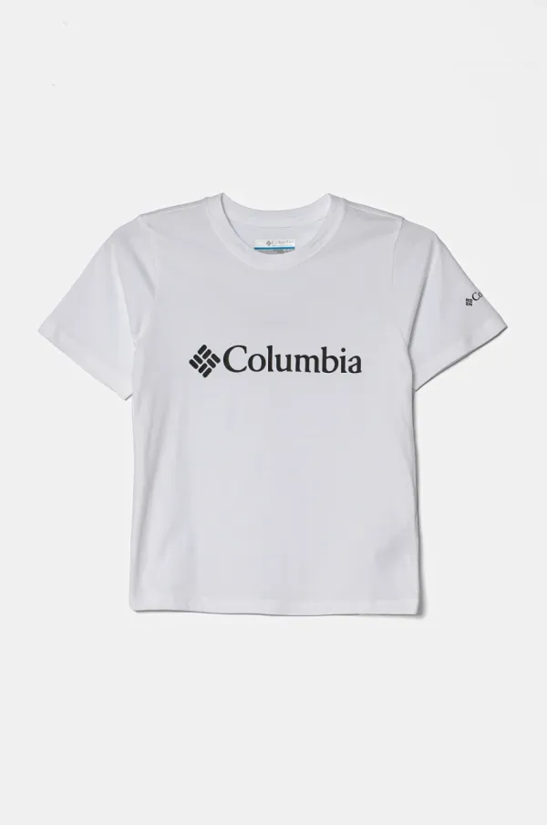 Columbia Dječja pamučna majica kratkih rukava Columbia boja: tamno plava, s tiskom, 1989781