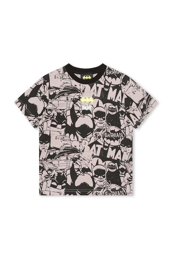 DKNY Dječja pamučna majica kratkih rukava Dkny x DC Comics boja: crna, s uzorkom