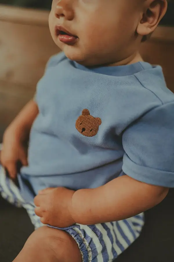 Donsje Dječja pamučna majica kratkih rukava Donsje Jarne T-shirt Bear