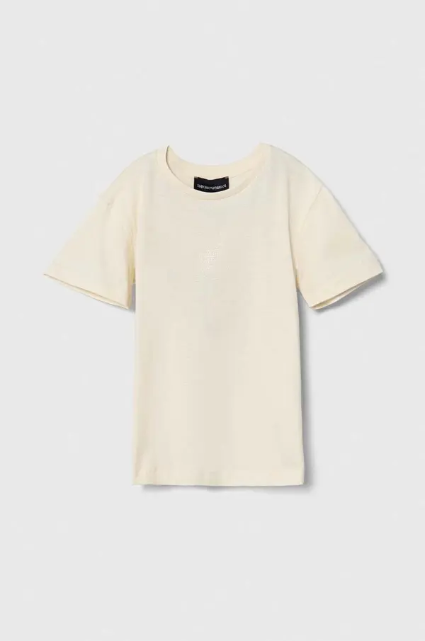 Emporio Armani Dječja pamučna majica kratkih rukava Emporio Armani