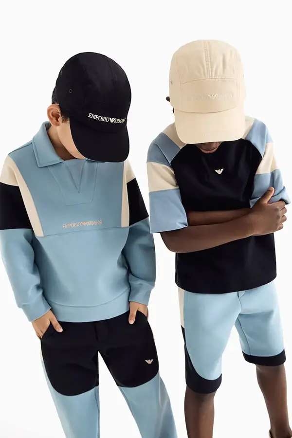 Emporio Armani Dječja pamučna majica kratkih rukava Emporio Armani