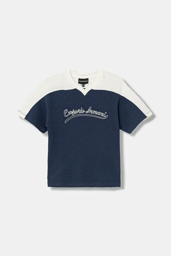 Emporio Armani Dječja pamučna majica kratkih rukava Emporio Armani