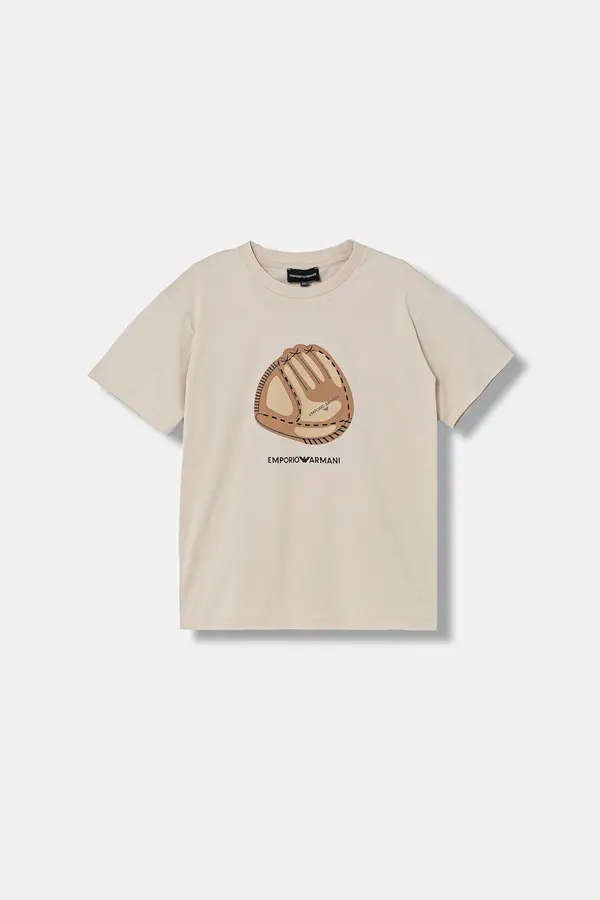 Emporio Armani Dječja pamučna majica kratkih rukava Emporio Armani