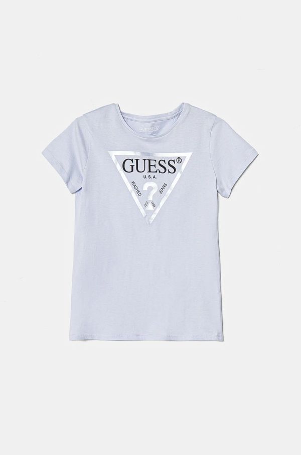 Guess Dječja pamučna majica kratkih rukava Guess J73I56 K8HM0