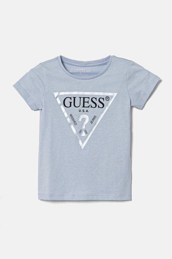 Guess Dječja pamučna majica kratkih rukava Guess K73I56 K8HM0