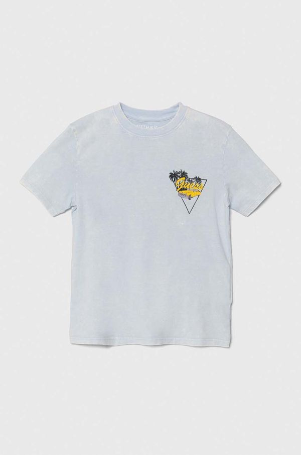 Guess Dječja pamučna majica kratkih rukava Guess s tiskom