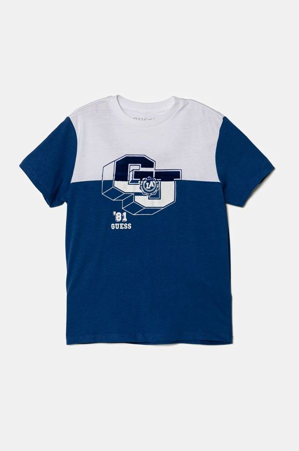 Guess Dječja pamučna majica kratkih rukava Guess s tiskom, N5RI10 K8HM4