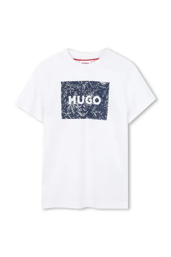 HUGO Dječja pamučna majica kratkih rukava HUGO