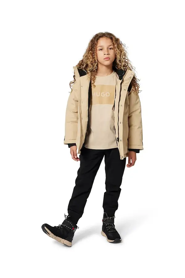 HUGO Dječja pamučna majica kratkih rukava HUGO