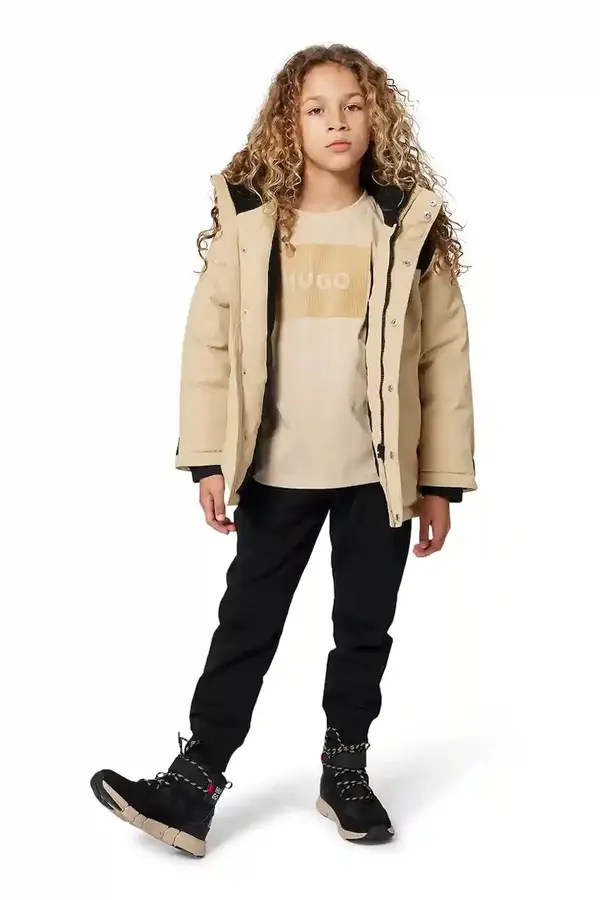 HUGO Dječja pamučna majica kratkih rukava HUGO