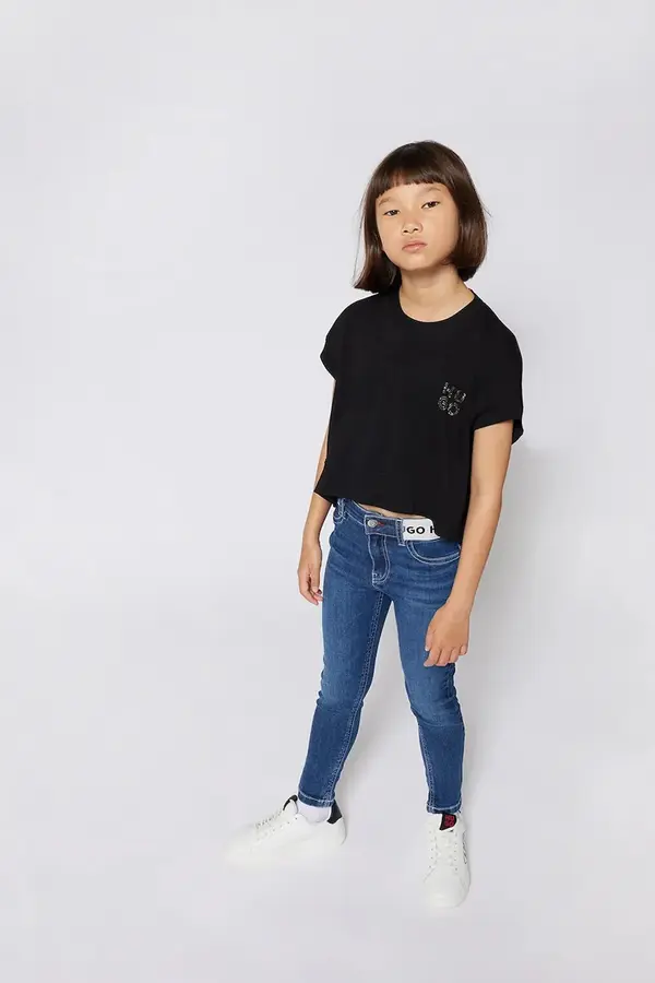 HUGO Dječja pamučna majica kratkih rukava HUGO