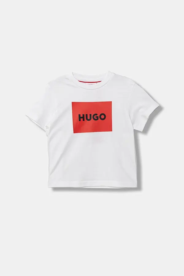 HUGO Dječja pamučna majica kratkih rukava HUGO