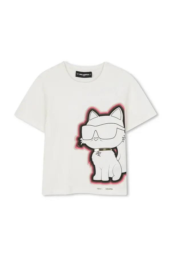 Karl Lagerfeld Dječja pamučna majica kratkih rukava Karl Lagerfeld