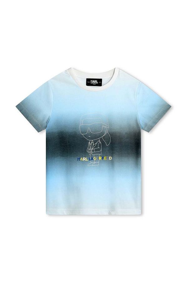 Karl Lagerfeld Dječja pamučna majica kratkih rukava Karl Lagerfeld boja: bijela, s tiskom