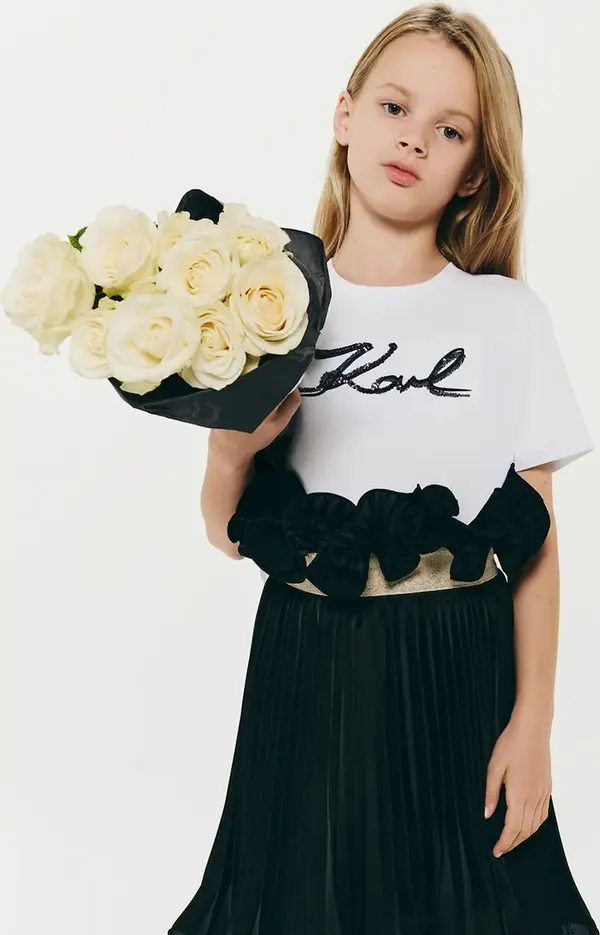 Karl Lagerfeld Dječja pamučna majica kratkih rukava Karl Lagerfeld