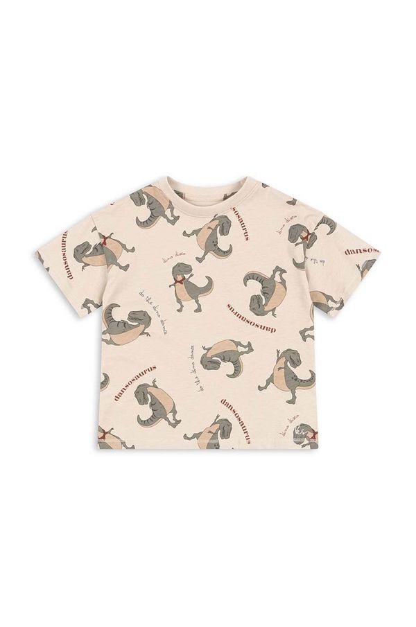 Konges Sløjd Dječja pamučna majica kratkih rukava Konges Sløjd boja: zelena, s uzorkom