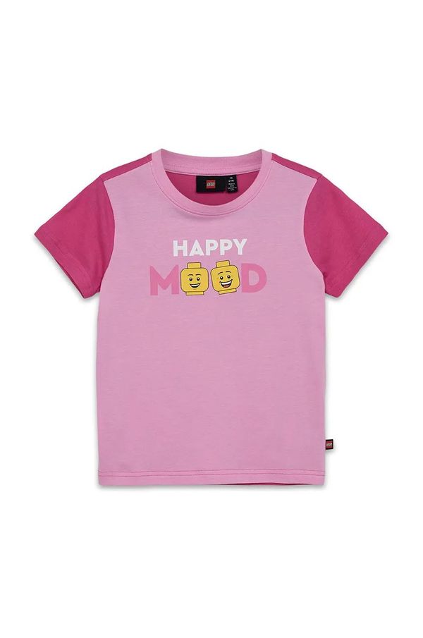 Lego Dječja pamučna majica kratkih rukava Lego LWTANO 628 boja: ružičasta, 12011336