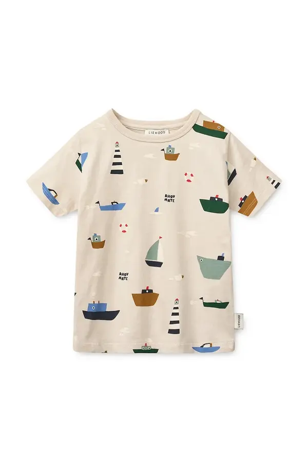 Liewood Dječja pamučna majica kratkih rukava Liewood Apia Printed Shortsleeve T-shirt