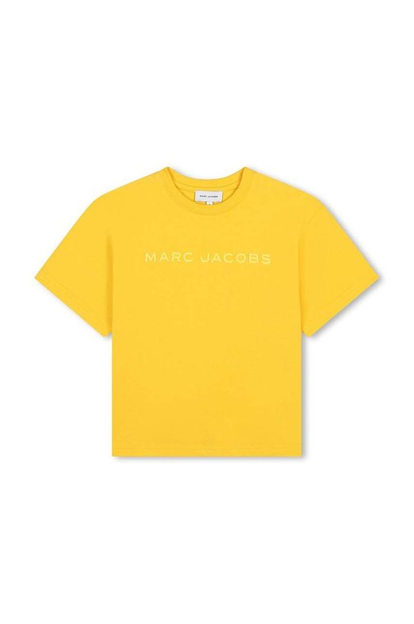 Marc Jacobs Dječja pamučna majica kratkih rukava Marc Jacobs boja: žuta, s tiskom, W60317