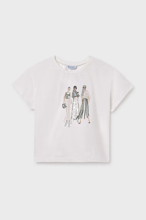 Mayoral Dječja pamučna majica kratkih rukava Mayoral boja: siva, 6030