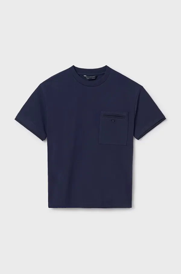 Mayoral Dječja pamučna majica kratkih rukava Mayoral boja: tamno plava, s tiskom, 6004