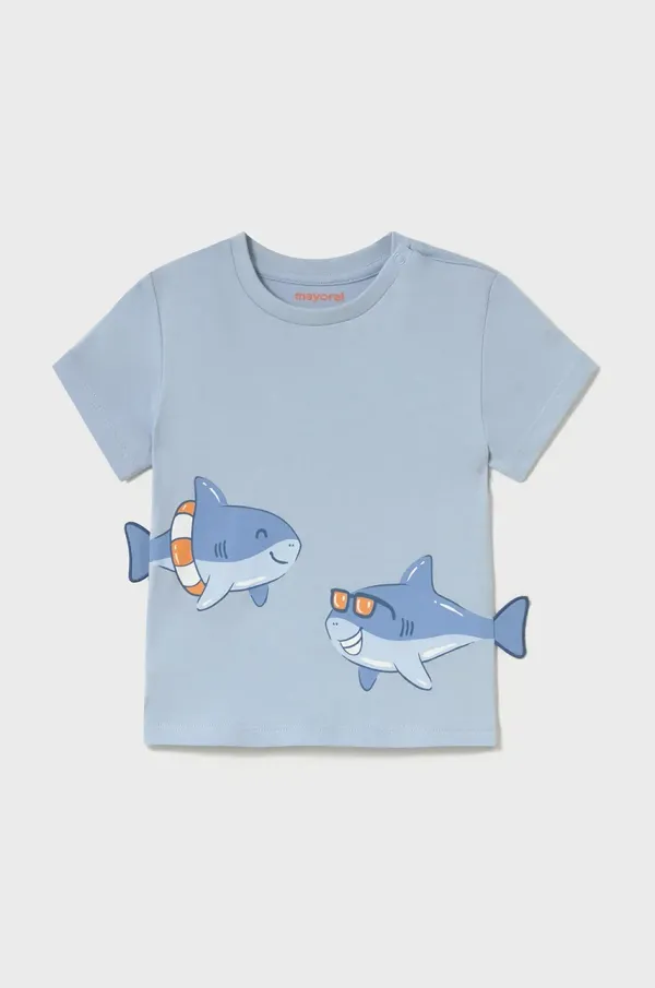 Mayoral Dječja pamučna majica kratkih rukava Mayoral s tiskom, 1061