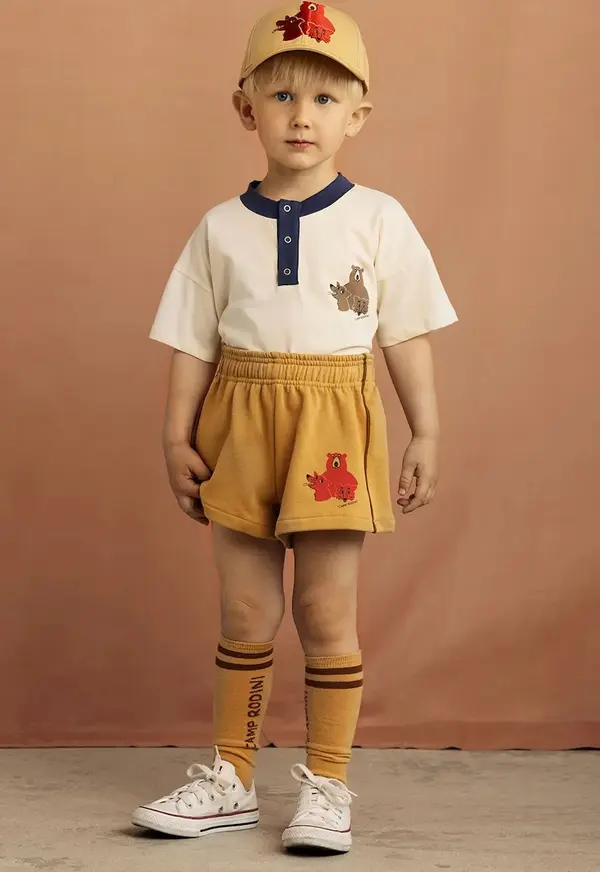 Mini Rodini Dječja pamučna majica kratkih rukava Mini Rodini Camp Rodini