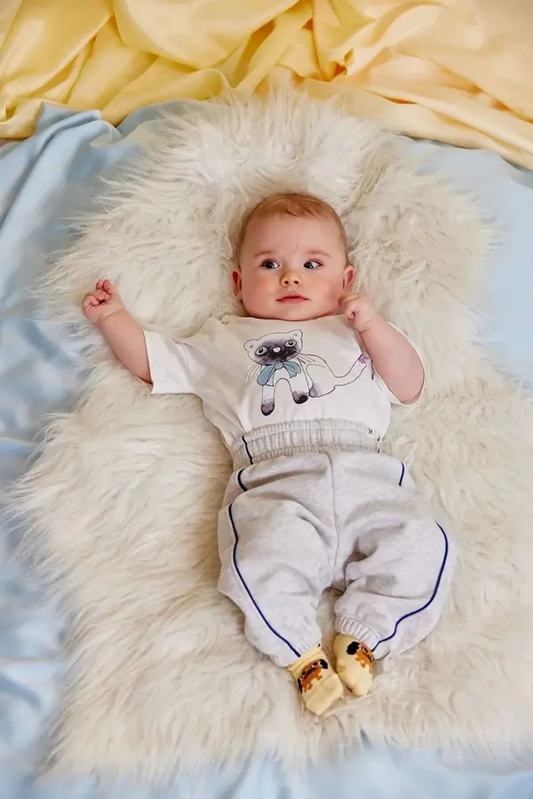 Mini Rodini Dječja pamučna majica kratkih rukava Mini Rodini Siamese