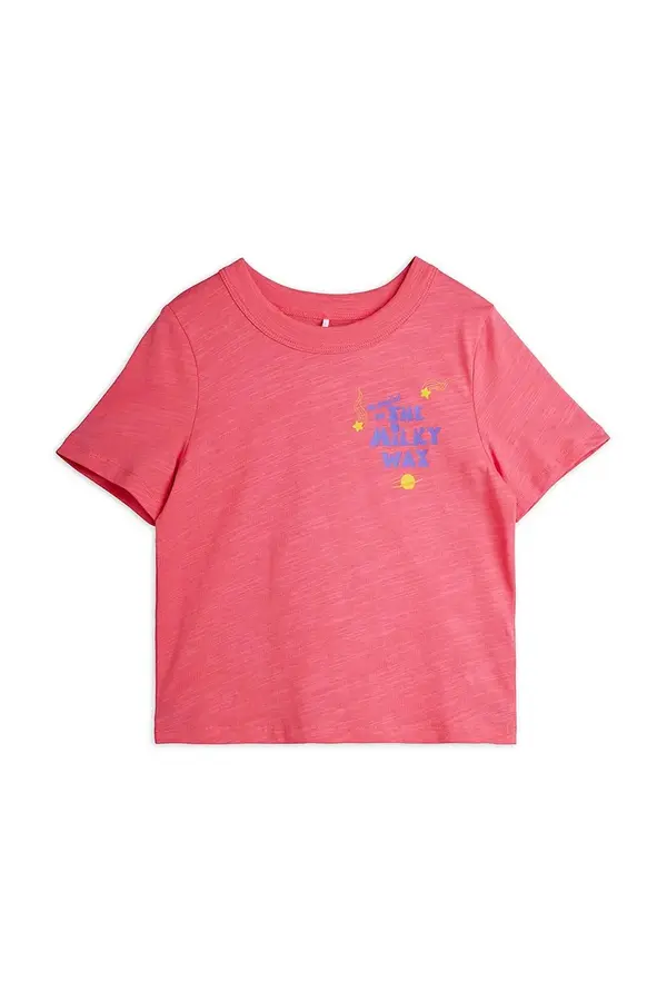 Mini Rodini Dječja pamučna majica kratkih rukava Mini Rodini The milky way