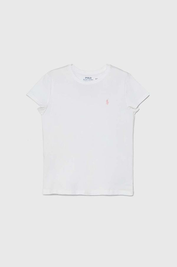 Polo Ralph Lauren Dječja pamučna majica kratkih rukava Polo Ralph Lauren boja: bijela, 313833549064