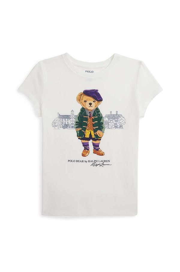 Polo Ralph Lauren Dječja pamučna majica kratkih rukava Polo Ralph Lauren boja: bijela, 313951080002