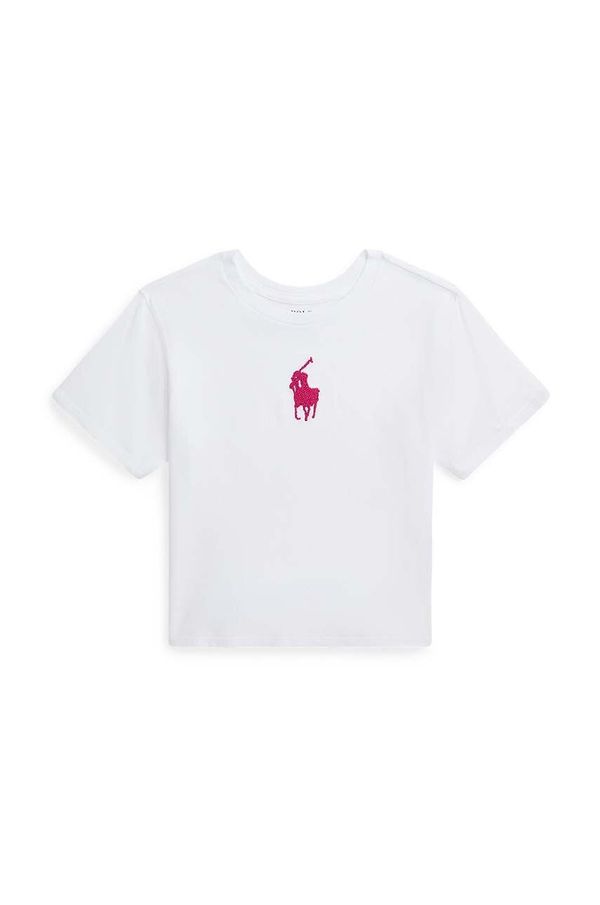 Polo Ralph Lauren Dječja pamučna majica kratkih rukava Polo Ralph Lauren boja: bijela