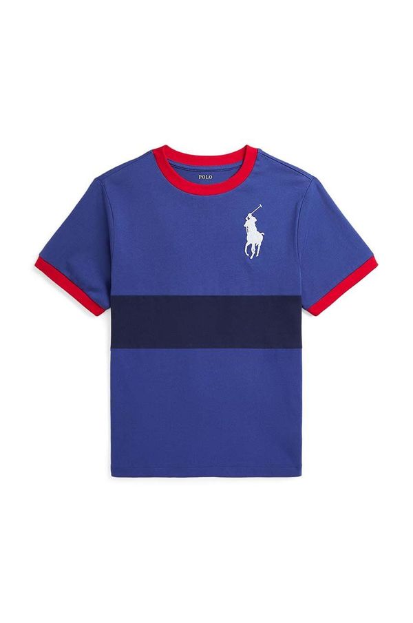 Polo Ralph Lauren Dječja pamučna majica kratkih rukava Polo Ralph Lauren boja: crvena, s tiskom, 323942110002
